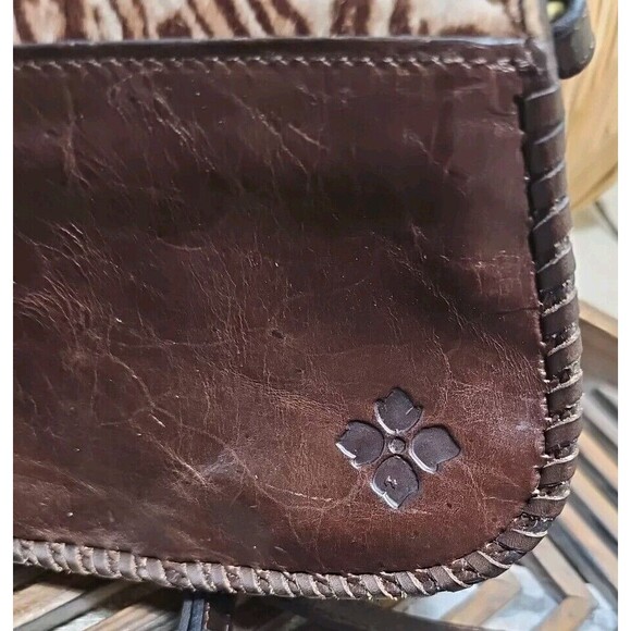 Patricia Nash Finch Leather Crossbody Bag Purse White Exotic Cat Brand New - Picture 10 of 10